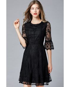 Get 10% off now! Buy l-5xl pretty black lace aline party dress with sleeves at cheap price online. Free stable shipping and pro custom service since 2009. Elegant Black Mini Dress With Lace Patchwork, Black Dress With Lace Short Sleeves, Elegant Half Sleeve Dresses With Lace Trim, Elegant Black Lace Dress With Patchwork, Elegant Black Lace Dress With Lace Patchwork, Elegant Black Lace Dress With Lace Sleeves, Black Short Sleeve Lace Dress, Elegant Black Midi Dress With Lace Patchwork, A-line Lace Dress With Lace Sleeves For Party