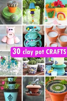 30 clay pot crafts that are easy to make