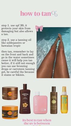 How To Get Fake Tan Off, How To Stay Tan In The Winter, How To Get Tan Naturally, How To Tan In The Sun, Tanning Bed Tips For Beginners, Tan Routine Beach, Best Ways To Tan, How To Get A Tan Fast