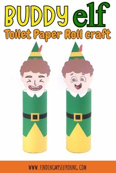 an elf toilet paper roll craft for kids to make