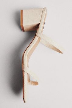 Croc Squared Strap Sandals Beige | NA-KD Na Kd, Strap Sandals, Block Heels, Heel Height, Sandals, Band, Square, Heels