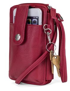 A fashionable 2-in-1 combo created for convenience, Jacqui is a quilted cellphone bag that features a phone pocket, multiple card slots, and a detachable strap that allows it to be worn as a crossbody or wristlet. Interior Features: 6 Credit Card Slots 1 ID Window 1 Side Zip Pocket 1 Side Slip Pocket 1 Large Cash Bill Pocket Exterior Features: Outer Cell Phone Pocket 1 "D" key Ring Removable Wristlet Strap Removable Crossbody Strap RFID Safe Keeper Technology SIZE: 7" L x 4" W x 1" DSHOULDER STR Phone Clutch Wallet, Crossbody Cell Phone Purse, Crossbody Phone Purse, Purse Holder, Cell Phone Bag, Cell Phone Wallet, Cell Phone Purse, Phone Purse, Crossbody Wallet