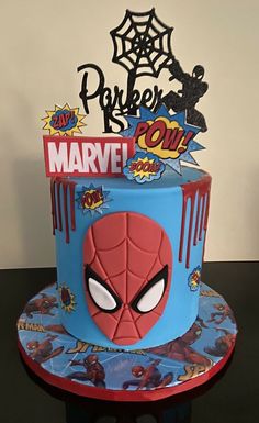 punisment pe for saying hes not sider man Spiderman Cakes, Spiderman Birthday Party Decorations, Spider Man Cake, Marvel Birthday, Superhero Birthday Cake, Nick Name, Harry Birthday, Pj Masks Birthday