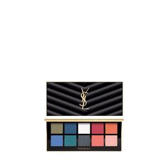 Yves Saint Laurent Beaute Couture Clutch Eyeshadow Palette A luxurious eyeshadow palette with 10 shades of multi-finish shades encased in a palette mirroring the exterior of a YSL clutch, complete with quilted, faux leather casing & iconic gold YSL logo design. Create distinctive looks with a beautiful Yves Saint Laurent eyeshadow palette filled with hues directly inspired by the brand's high fashion heritage. This Couture Clutch multi color eyeshadow palette features 10 shades of blendable r... Luxury Eyeshadow, Ysl Clutch, Ysl Makeup, Eye Makeup Palette, Makeup Store, Ysl Beauty, Colorful Eyeshadow, Victoria Secret, Makeup Items