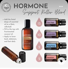 Doterra Clary Sage, Clary Sage Doterra, Essential Oil Spray Recipes, Doterra Oil, Essential Oil Roller Balls