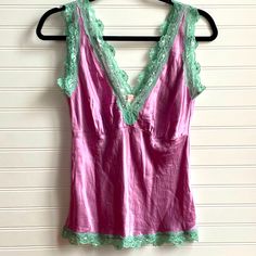 Brand New Without Tags Size Small High Quality Silk And Lace Trim Bright Lavender # Anthropologie Free People Sundance Revolve Victoria Secret Cami Nyc Romi Boutique Quince Only Hearts Dkny Bella Dahl Ramy Brook We The Free Hale Bob Trina Turn Farm Rio Aritzia 12th Tribe Victoria Secret Pink Express Banana Republic Lilysilk Buckle Bke Miss Mr Rock Republic Boho Willow & Root Lucky Brand Gimmicks Anine Bing Bcbg Maxazria Zadig & Voltaire Skims Vince Theory Mother Levi’s Agolde L’agence Cinq A Sep Pink Silk Camisole For Summer, Pink Silk Tank Top For Spring, Spring Silk Tank Top With Lace Trim, Silk Lace Trim Tank Top For Spring, Fitted Silk Tank Top With Lace Trim, Pink Silk Cami Top, Summer Silk Tops With Lace Trim, Silk Feminine V-neck Tank Top, Fitted Feminine Silk Tank Top