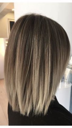 Lob Haircut, Ombre Hair Color, Long Bob, Light Hair, Brown Hair Colors, Grey Hair