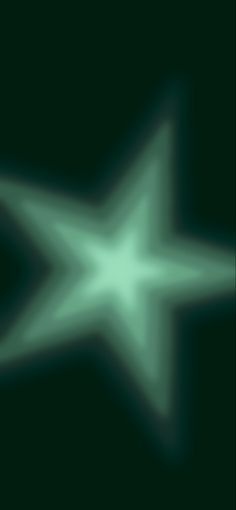 an abstract green background with a star shape in the center and light at the end