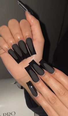 Bumpy Nails, Nails Acrylic Square, Classy Black Nails, Girls Nail Designs, Long Acrylic Nail Designs, Hard Nails, Drip Nails, Grunge Nails, Glow Nails