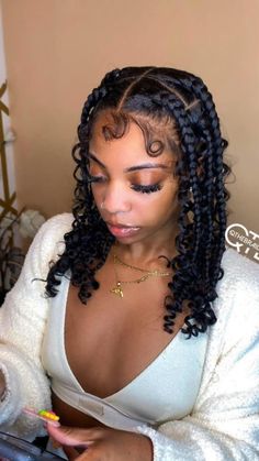 Bod Braided Hairstyles For Black Women, Skl Hairstyles, Feeding Braids, Women Cornrows, Cute Box Braids, Protective Hair, Beautiful Buns