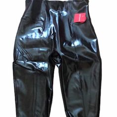 Brand New With Tags Spanx Faux Patent Leather Shine Leggings Pants Black Size Xs (0) S (2-4 ) Or M (6-8) Or L (10-12) 27" Inseam Super Gorgeous Leggings Pants That Keep You Ultra-Comfortable Designed With A Hidden Contoured Waistband And Sleek Smoothing Fabric, This High Shine Legging Can Be Dressed Up Or Down. Center-Seam Free High-Waisted Body: 94% Polyester, 6% Elastane With Polyurethane Coating. Lining: 80% Polyester, 20% Elastane. Style # 20301r 100% Authentic Chic Winter Club Bottoms, Full Length Pants For Winter Evening, Fitted High Waist Leather Pants For Club, Fitted High Waist Bottoms For Party, Fitted High Waist Bottoms For Party Season, Chic Club Bottoms For Party Season, High Waist Leggings For Fall Clubbing, High Waist Bottoms For Club And Party Season, High Waist Bottoms For Club Party