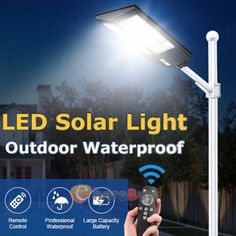 ad eBay - Find many great new & used options and get the best deals for 10000000LM LED Solar Street Light Security Flood Lamp Motion Sensor Outdoor Wall at the best online prices at eBay! Free shipping for many products! Solar Energy Panels, Solar Street Light, Garden Light, Outdoor Solar Lights, Street Light, Motion Sensor