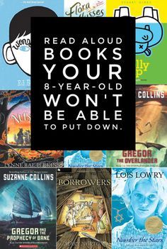 Read aloud books your 8-year-old won't be able to put down. *Great list of chapter book titles for kids