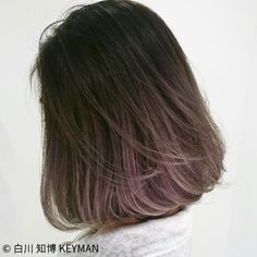 Short Ombre Hair, Korean Hair Color, Violet Hair, Peinados Fáciles Para Cabello Corto, Short Hair Balayage, Short Hair Color, Ombre Hair Color, Hair Fall, Hair Inspiration Color