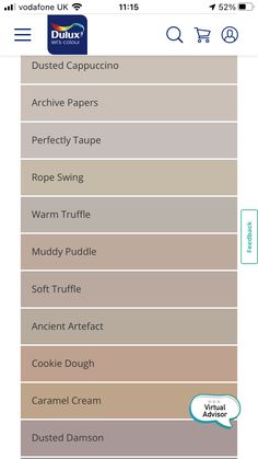 the different shades of paint that you can use in your home