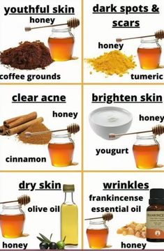 Diy Honey Face Mask, Turmeric Mask, Honey Face Mask, Honey Diy, Natural Acne Remedies, Honey Face, Dark Spots On Skin, Skin Care Order, Skinny Taste Recipes