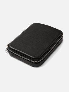 UTILITY DOPP | KILLSPENCER® - Black Leather Portable Leather Cases, Portable Leather Case, Black Practical Travel Accessories With Zipper, Functional Black Leather Travel Accessories, Black Travel Pencil Case With Zipper, Portable Leather Functional Case, Portable Leather Case Functional Style, Black Leather Pencil Case For Daily Use, Tech Organization