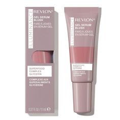 Makeup that actually improves skin. Now blush goes beyond ordinary—Revlon Illuminance™ Gel Serum Blush provides sheer color and visibly plumps cheeks with a healthy-looking glow. The lightweight formula with skin-caring Superfood Complex + Glycerin instantly hydrates and helps skin retain moisture. Glides on smoothly and blends evenly. Complements a variety of different skin tones. Serum Blush, Eyelash Tinting, Purple Blush, Blush Beauty, Event Makeup, Different Skin Tones, Glowing Skincare, Beauty Stuff, Mascara Lashes