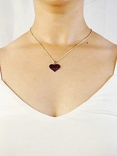 Dainty Heart-shaped Brass Jewelry, Red Heart-shaped Engraved Jewelry, Red Engraved Heart-shaped Jewelry, Etched Heart Pendant Necklace For Valentine's Day, Etched Heart Jewelry For Valentine's Day, Heart-shaped Brass Jewelry For Everyday, Etched Heart-shaped Jewelry For Valentine's Day, Elegant Etched Heart Pendant Jewelry, Valentine's Day Brass Heart Pendant Jewelry