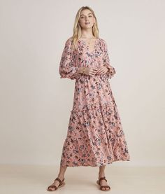 This head-turning maxi has everything: super-soft cotton modal fabric, romantic ruffle details and a gorgeous all-over print. Modal Fabric, Dress Romper, Dress Skirt, Turning, Paisley, Dress Outfits, Rompers, Maxi Dress, Turn Ons