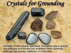 Crystals for Grounding Crystals For Grounding, The Crystals, Crystal Therapy, Crystal Healing Stones, Crystal Magic, Crystal Meanings, Rocks And Gems, Energy Crystals, Gems And Minerals