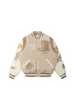 Beige Varsity Jacket, Clay Material, Nike Tracksuit, Adidas Tracksuit