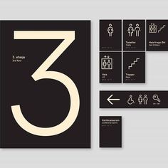 an image of a bathroom sign with the number five in white on black and instructions for how to use it