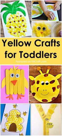 yellow crafts for toddlers to make