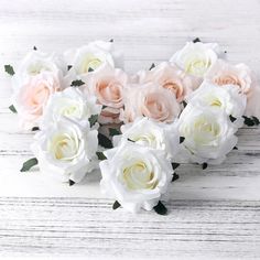 5pcs artificial roses white silk fake roses flower faux heads high quality DIY wedding home decoration scrapbook accessories Fake Roses, Scrapbook Accessories, Tulip Decor, Roses Flower, Roses White