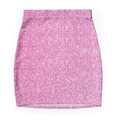 Super stretchy and durable polyester mini skirt. Vibrant, high-quality sublimation print across the front and back. Size range XXS-2XL. pink Glitter Mini Skirt, Pink Sequin Skirt, Mini Skirt Pink, Swift Outfits, Glitter Outfit, Hot Pink Skirt, Sparkly Skirt, Guts Tour, Glitters Skirt