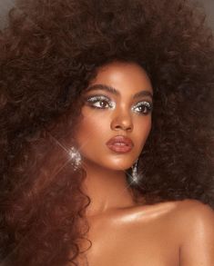 Makeup Looks For Dark Skin, 70s Hair And Makeup, New Year's Eve Makeup, Nikki Makeup, Disco Hair, Eve Makeup