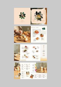 an image of food brochure design