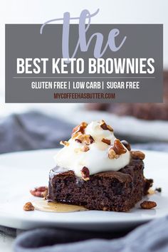 the best keto brownies gluten free low carb sugar free