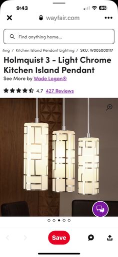 the light fixture is on sale for $ 3