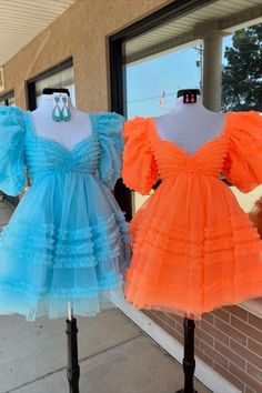 short puff sleeves babydoll short dress for homecoming 2024 #homecomingdress #homecoming2024 #hocodress #winterformal2025 #graduationdress #partydress #winterformaldress #fallball #balldress #highschoolball #juniorpromdress #pageantdress #cocktaildress #minidress #partydress #sweet16dress #birthdaydress Short Princess Dress, Dress For Homecoming, Fall Ball, Winter Formal Dresses, Junior Prom Dresses, Winter Formal, Sweet 16 Dresses, Pageant Dress, Ruffle Shorts