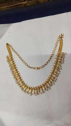 Pusalthadu Designs Gold, 12grams Gold Necklace, Muthyalu Chain, 20gms Gold Necklace Designs, 10 Gms Gold Necklace, Black Beads Mangalsutra Design, Beautiful Gold Necklaces