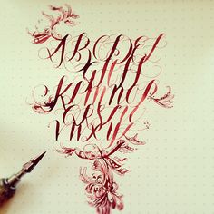 an artistically designed calligraphy piece with red ink