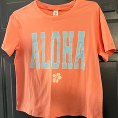 Girls Aloha Shirt. New. Never Worn. Ordered Wrong Size. Ocean Shirts, Shein Shirts, Rainbow Board, Preppy Inspo, Gem Gem, Preppy Tee, Preppy Tops, Ocean Shirt