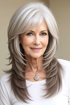 29+ Long Hairstyles for Older Women Over 50 22 Layered Haircuts For Medium Hair, Haircuts For Medium Hair