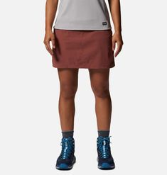 Women's Dynama™ Skort | Mountain Hardwear Hiking Skirt, Golf Skirts, Mountain Hardwear, Dress Gloves, Stretch Shorts, Luxury Store, The Trail, Ladies Golf, Overall Shorts