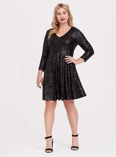 Special Occassion Sequin Skater Dress Formal Dresses Midsize, Reputation Era Outfits, Dresses Midsize, Outfits Plus Size Women, Era Outfits, Convertible Maxi Dress, Party Dresses With Sleeves, Plus Size Inspiration, Reputation Era