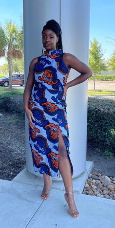 "African Ankara long fitted sleeveless Dress handmade women dress multi color kente print. Contact me for other sizes or if you want different body measurements. Made with100% cotton fabric. Check the measurement before purchasing. Please take your measurements before you order. Please don't assume that you know your measurements because every store has their own size guide. Let me know within 2 days after receiving the item that you want to return it. Cancel order within 12 hours after purchase Fitted Blue Ankara Maxi Dress, Fitted Sleeveless Printed Maxi Dress, Fitted Printed Maxi Dress In Ankara Fabric, Fitted Blue Sleeveless Maxi Dress, Blue Fitted Sleeveless Maxi Dress, Fitted Sleeveless Midi Dress With Side Slits, Fitted Sleeveless Maxi Dress In Ankara Fabric, Fitted Ankara Fabric Maxi Dress, Fitted Multicolor Dress With Side Slits