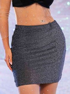 Features Of Grey Glitter Skirt 💖PENCIL SKIRT DESIGN: This grey glitter skirt features a classic pencil skirt shape with a flattering but not overly tight skirt, perfect for accentuating the curves of your figure while remaining elegant.💖MINI LENGTH VERSATILITY: The mini length of the sequin skirt is not only suitable for everyday wear, but also for work environments, able to easily transition from workplace to evening party look, enhancing the practicality and multi-occasion applicability of the skirt.💖ELASTIC WAIST DESIGN: The elastic waist design is easy to put on and take off, providing better comfort and adaptability for a wide range of body types.💖Versatile grey with sequin embellishment: the classic grey tone with tiny glitter sequins makes this sequin skirt understated but witho Short Sequin Skirt, Purple Sequin Dress, Glitter Skirt, Green Sequin Dress, Rhinestone Skirt, White Sequin Dress, Glitters Skirt, Red Sequin Dress, Pink Sequin Dress