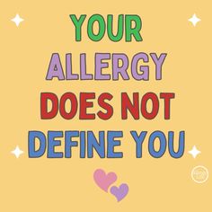 Your allergy does not define you (and it does not define a person) 💕  💪You can and are capable of doing things. It might not always be as straightforward or simple (but most things in life are not for anyone with or without allergies).  ❤️ Remember, your value is not determined by having an allergy. You are valuable, loved, and worthy of every opportunity to enjoy your life.  💪 You are amazing, strong and resilient whether you have allergies or care for someone who does. Allergy Season, Red Carpet Makeup, Dust Allergy, Pollen Allergies, Your Value, Enjoy Your Life, You Are Amazing