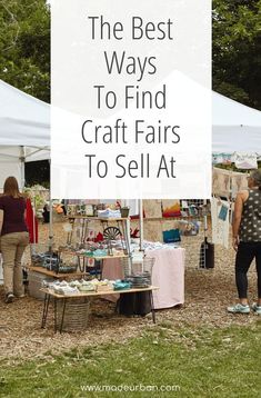 the best ways to find craft fairs to sell at