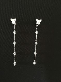 Single butterfly earring with dangling earring backs Single Butterfly, Butterfly Earring, Butterfly Stud Earrings, Butterfly Earrings Stud, Butterfly Earrings, Pearl Drop, Diy Earrings, Earring Backs, Earrings Handmade