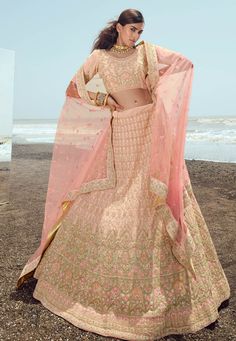 Georgette a line lehenga choli in Peach colour 23009 Pink remains a universal favorite this season, specifically on our soft pink embroidered ensemble, beautifully adorned with dainty work, this lehenga is an exclusive must-have for every closet. Description:  Style : A Line Lehenga Choli Color : Peach Fabric : Georgette Wash Care : Dry clean Sleeve Style : Half Sleeve Long Sleeves : Done only in Custom Stitch Sleeves Lining : Done only in Custom Stitch Bust Size : 32 to 42 Inches Occasion : Eng Trendy Lehenga, Peach Lehenga, Engagement Lehenga, Designer Bridal Lehenga Choli, Georgette Lehenga, Indian Lehenga Choli, Organza Lehenga, Designer Bridal Lehenga, Lehenga Online