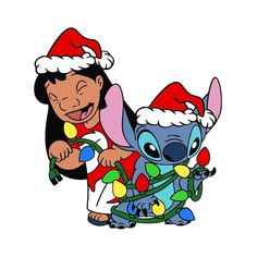 an image of a cartoon character with christmas lights