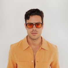 Upgrade your wardrobe for the new season with our best-selling aviators with trending orange lenses. Made from durable materials with UV protection, these square frame orange aviators are perfect for standing out in a crowd. This unisex orange tinted style has been spotted on Dwyane Wade and featured in Who What Wear magazine. Handcrafted frames. Rx-ready, complete with polarized lenses for 100% UVA/UVB protection. Reinforced with optical-grade stainless steel hardware and wire cores for a perfe Modern Aviator Sunglasses For Spring Vacation, Modern Aviator Sunglasses With Square Frame For Summer, Modern Square Frame Aviator Sunglasses For Summer, Modern Aviator Sunglasses For Summer, Modern Summer Aviator Sunglasses, Summer Aviator Sunglasses With Square Frame And Tinted Lenses, Retro Square Frame Aviator Sunglasses For Summer, Brown Anti-reflective Aviator Sunglasses For Summer, Square Frame Aviator Sunglasses For Summer Vacation