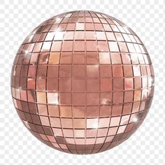 a shiny disco ball on a transparent background